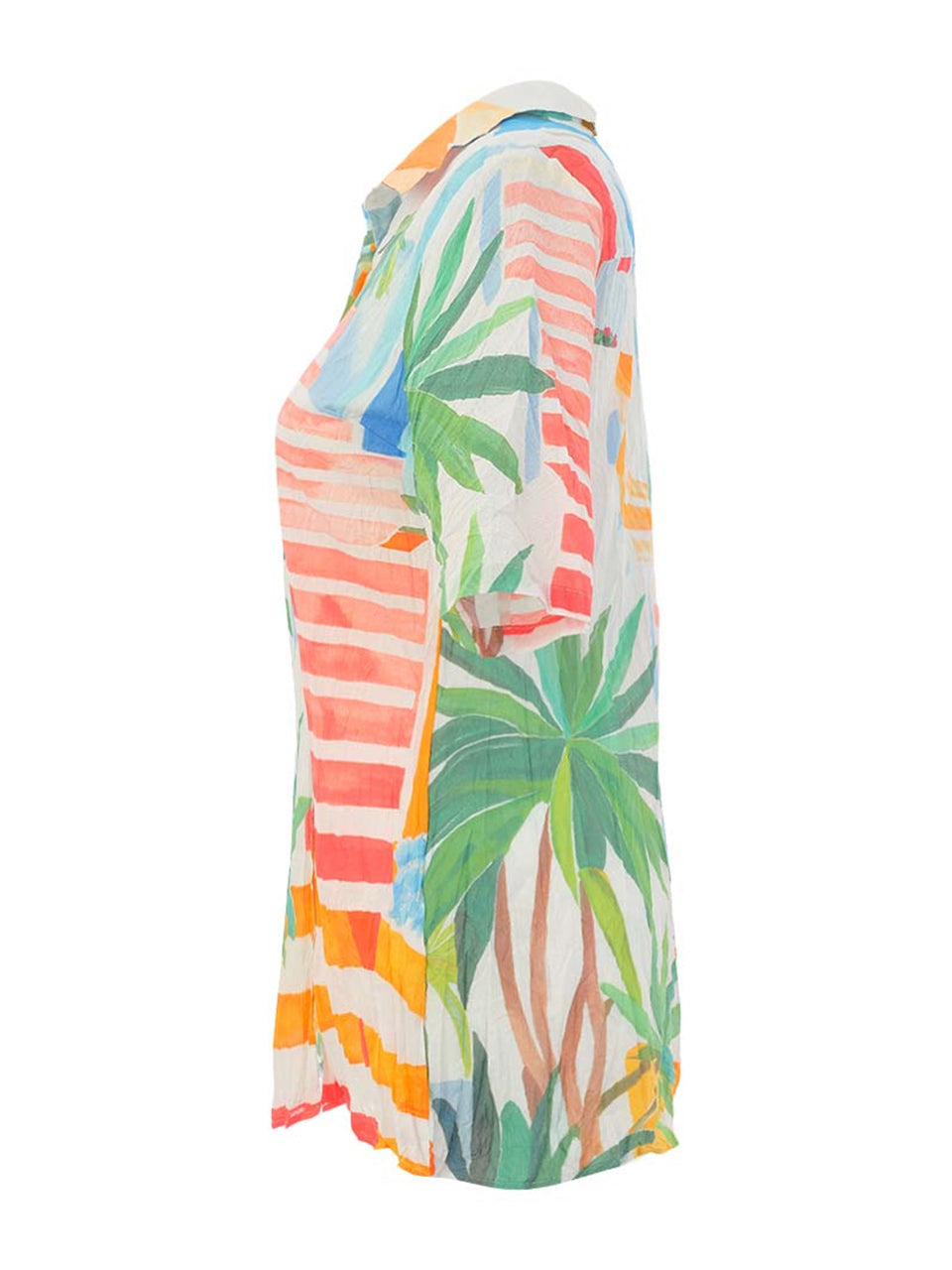 Chemisier Imprimé Tropical