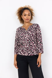 Blouse Imprimée Manches 3/4