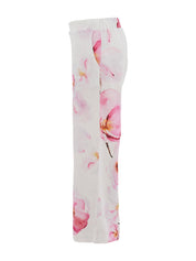 Pantalon en Lin Imprimé Floral