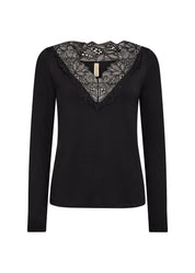 Chandail Col en V de dentelle