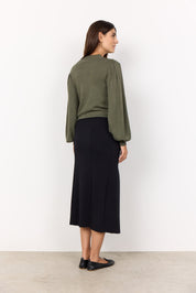 Jupe Longue Plis à L'avant