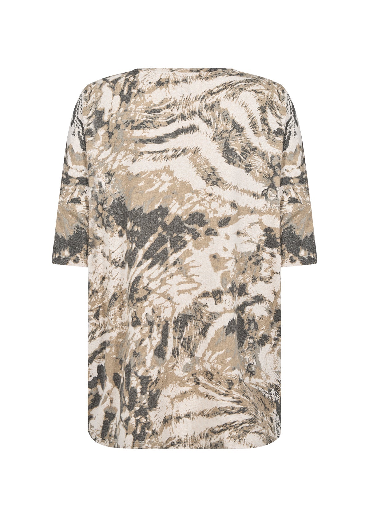 Chandail Douceur Imprimé Abstrait Manches au Coudes