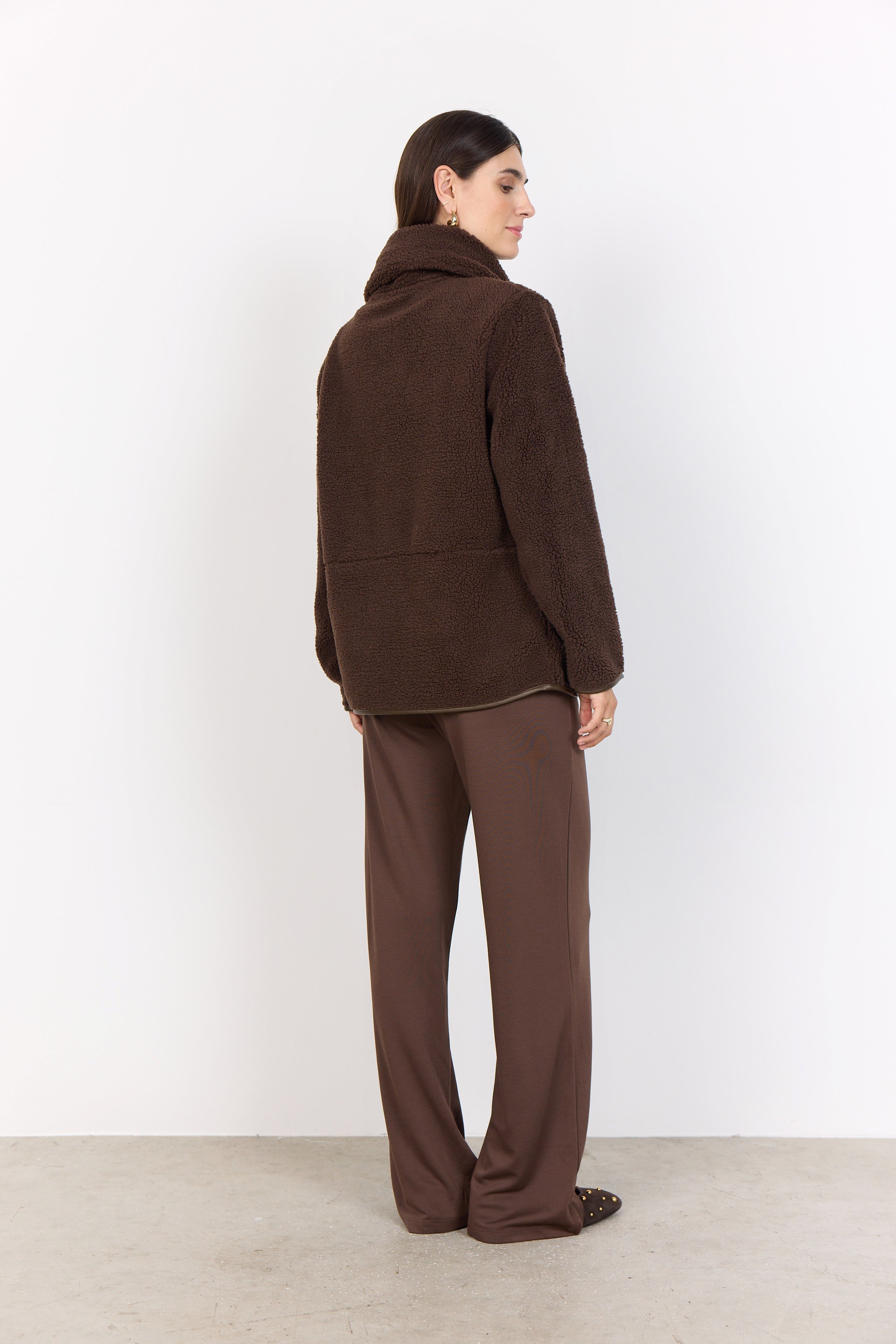 Veste en Polar à Fermeture Éclair
