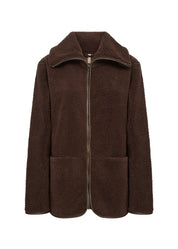 Veste en Polar à Fermeture Éclair