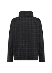 Chandail Col baveux Imprimé Effet Tweed