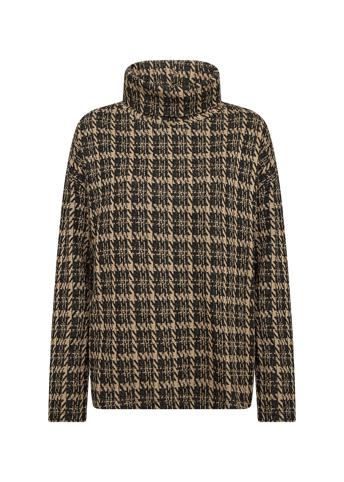 Chandail Col baveux Imprimé Effet Tweed