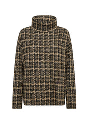 Chandail Col baveux Imprimé Effet Tweed