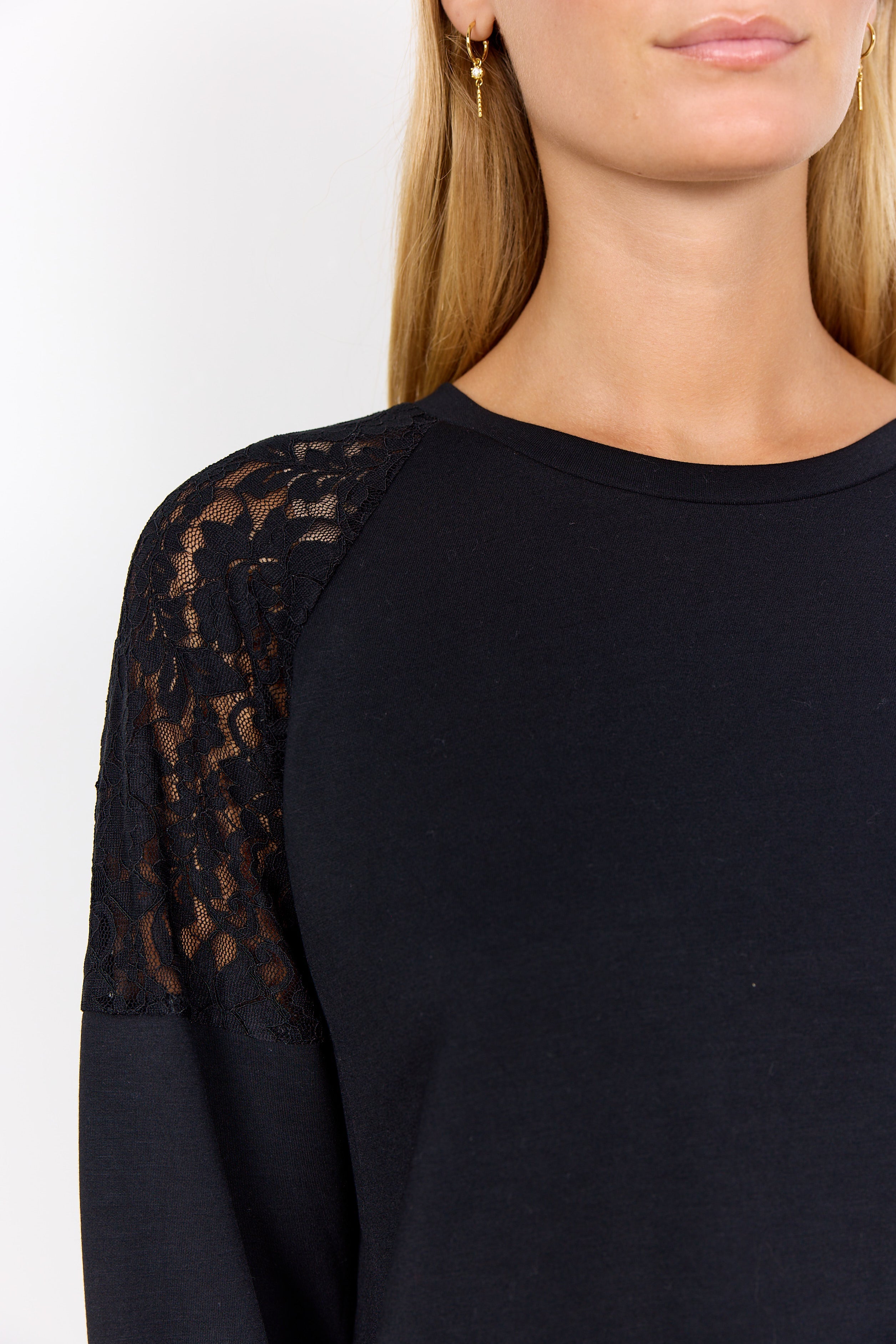 Chandail Coton Modal Doux avec Dentelle