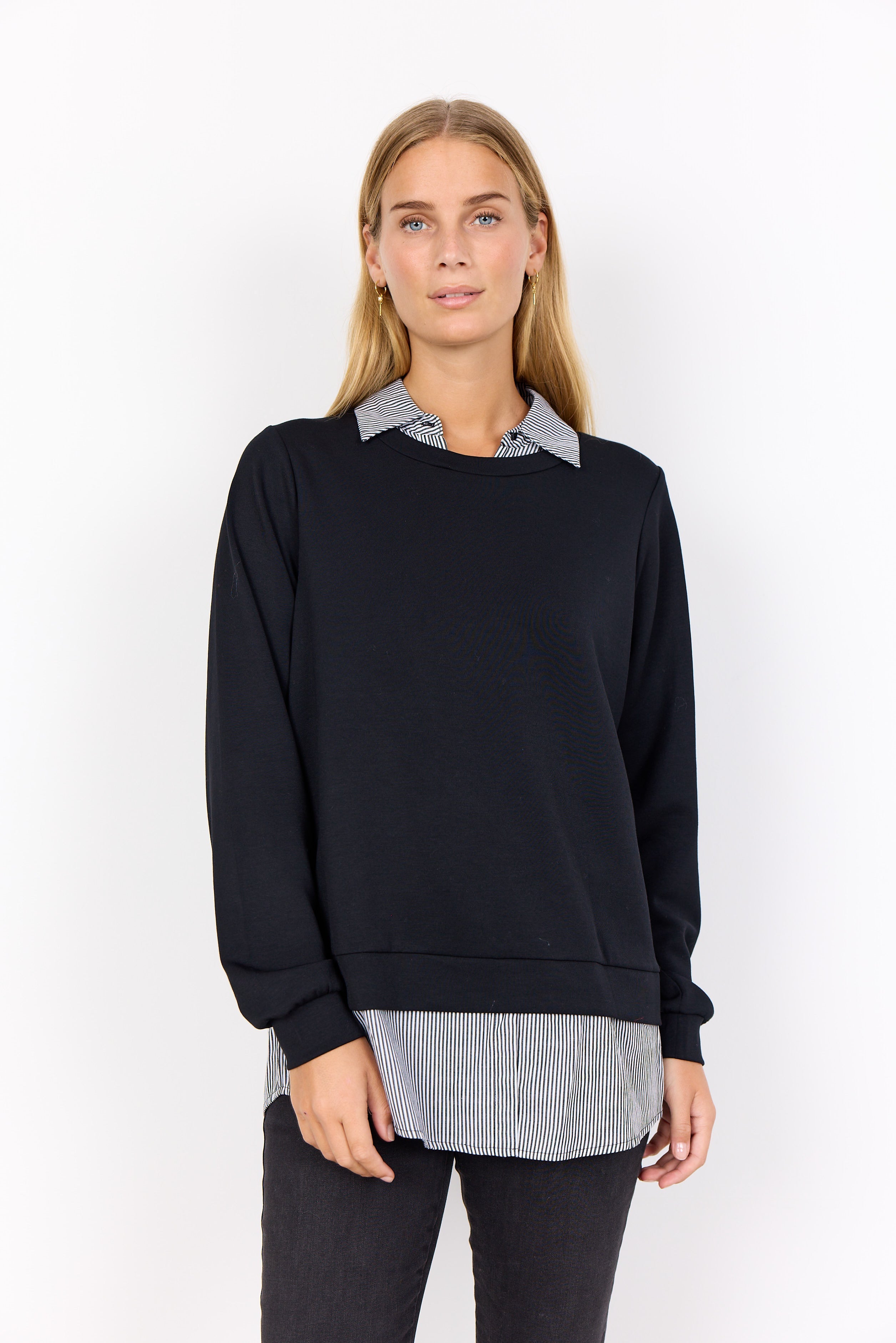 Chandail Douceur Modal Effet Chemise Superposée