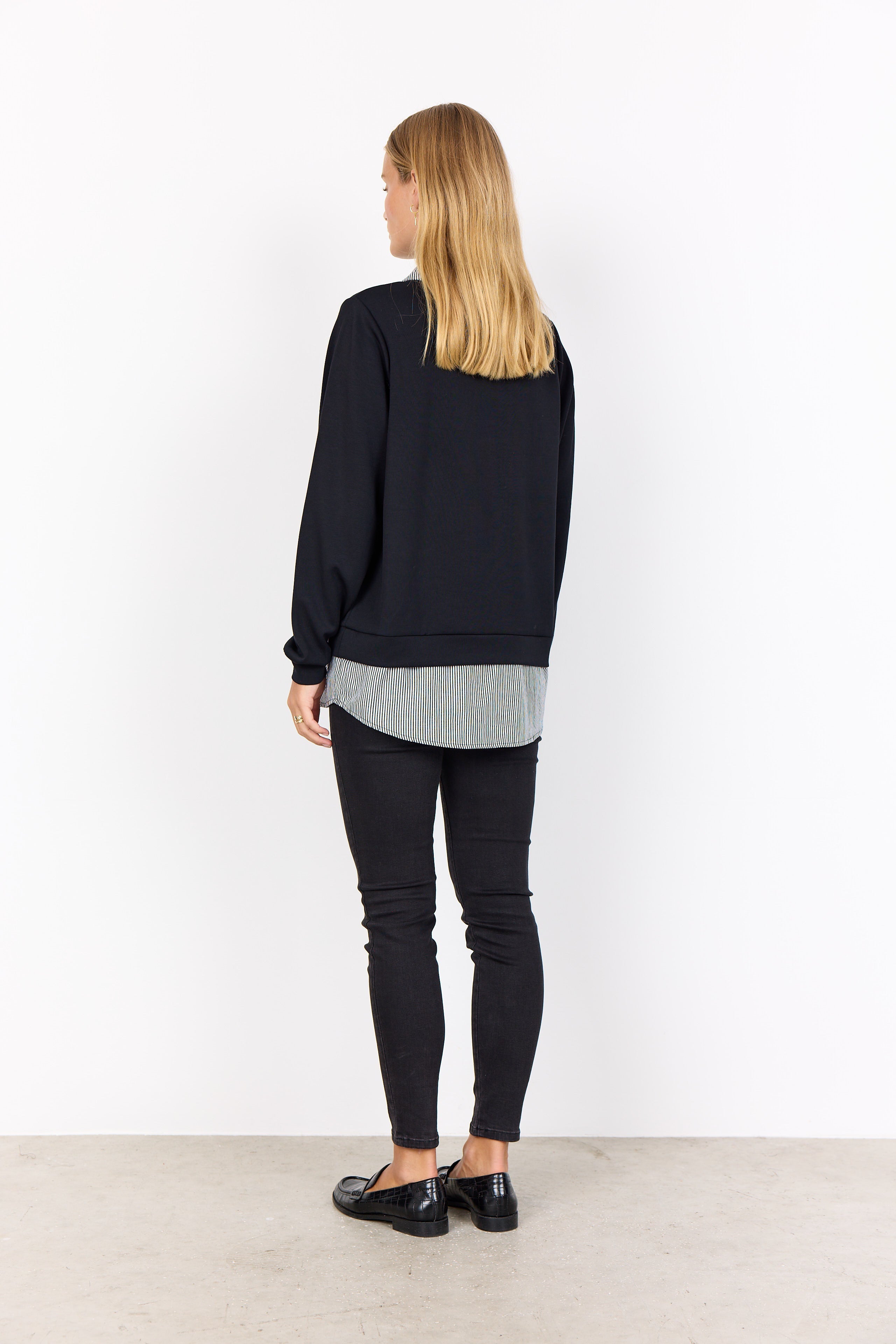 Chandail Douceur Modal Effet Chemise Superposée