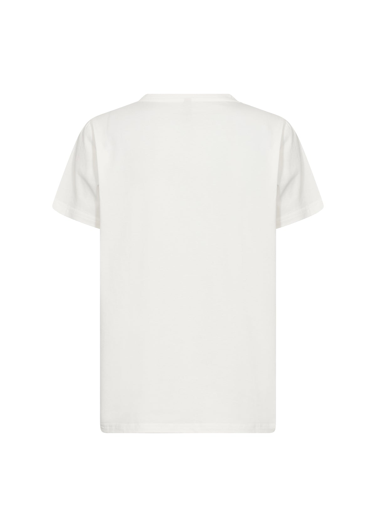 T-Shirt Imprimé Fleurs et Feuilles d'Automne Blanc Soya Concept Femme