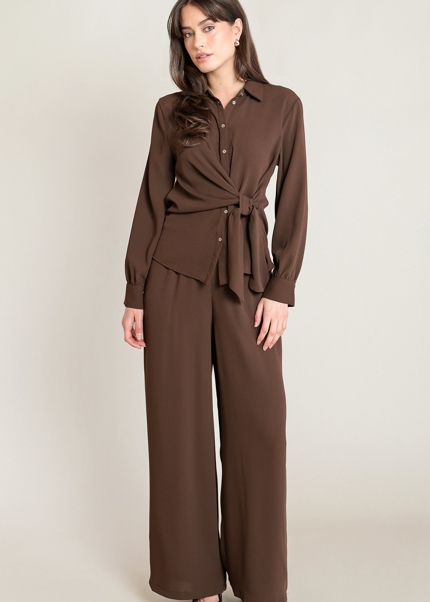 Pantalon à Jambe Large à Enfiler