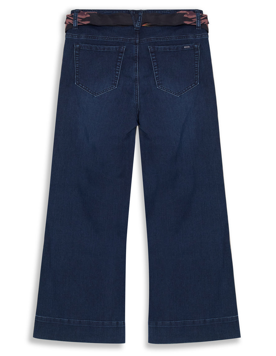 Jeans Jambe Large avec Foulard