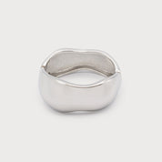 Grand Bracelet Ondulé Argenté Caracol, vue du produit