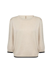 Chandail Tricot Fin Manches aux Coudes