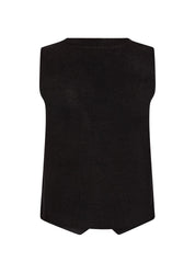 Veste Sans Manche en Tricot Cötelé