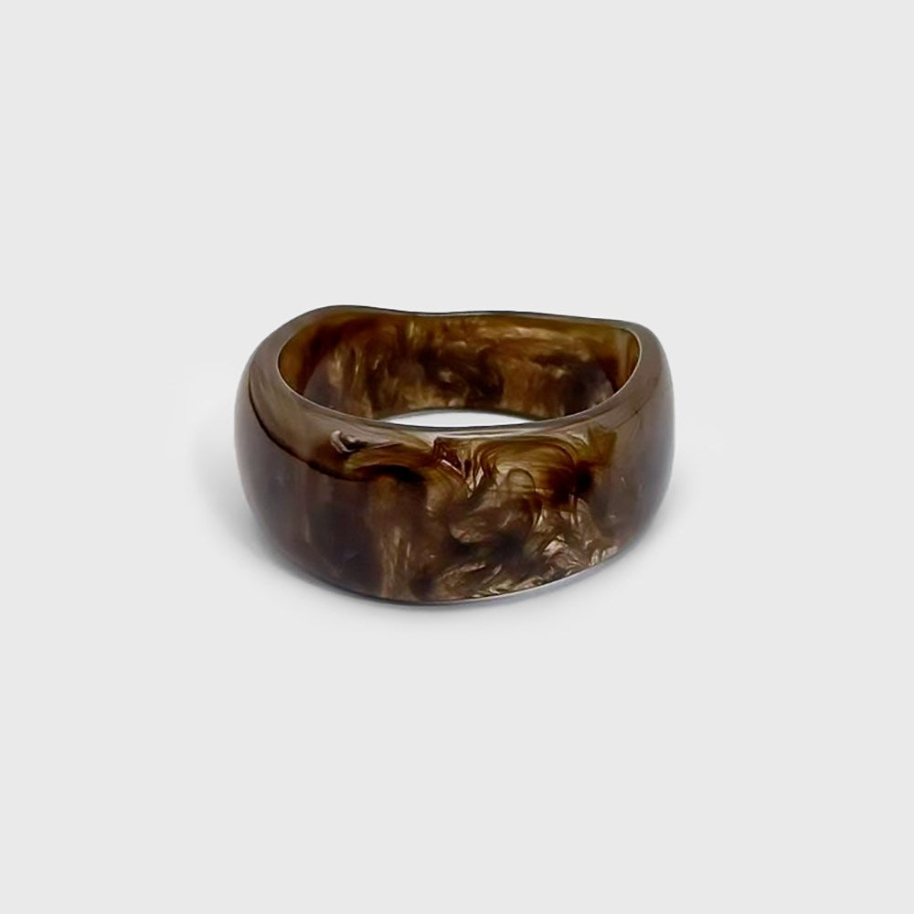 Bracelet Rigide en Résine Brun Caracol, vue du produit