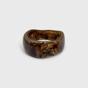 Bracelet Rigide en Résine Brun Caracol, vue du produit