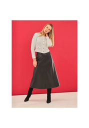 Jupe Longue Cuir Végan