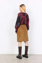 Blouse Chemisier Imprimé Floral Col en V