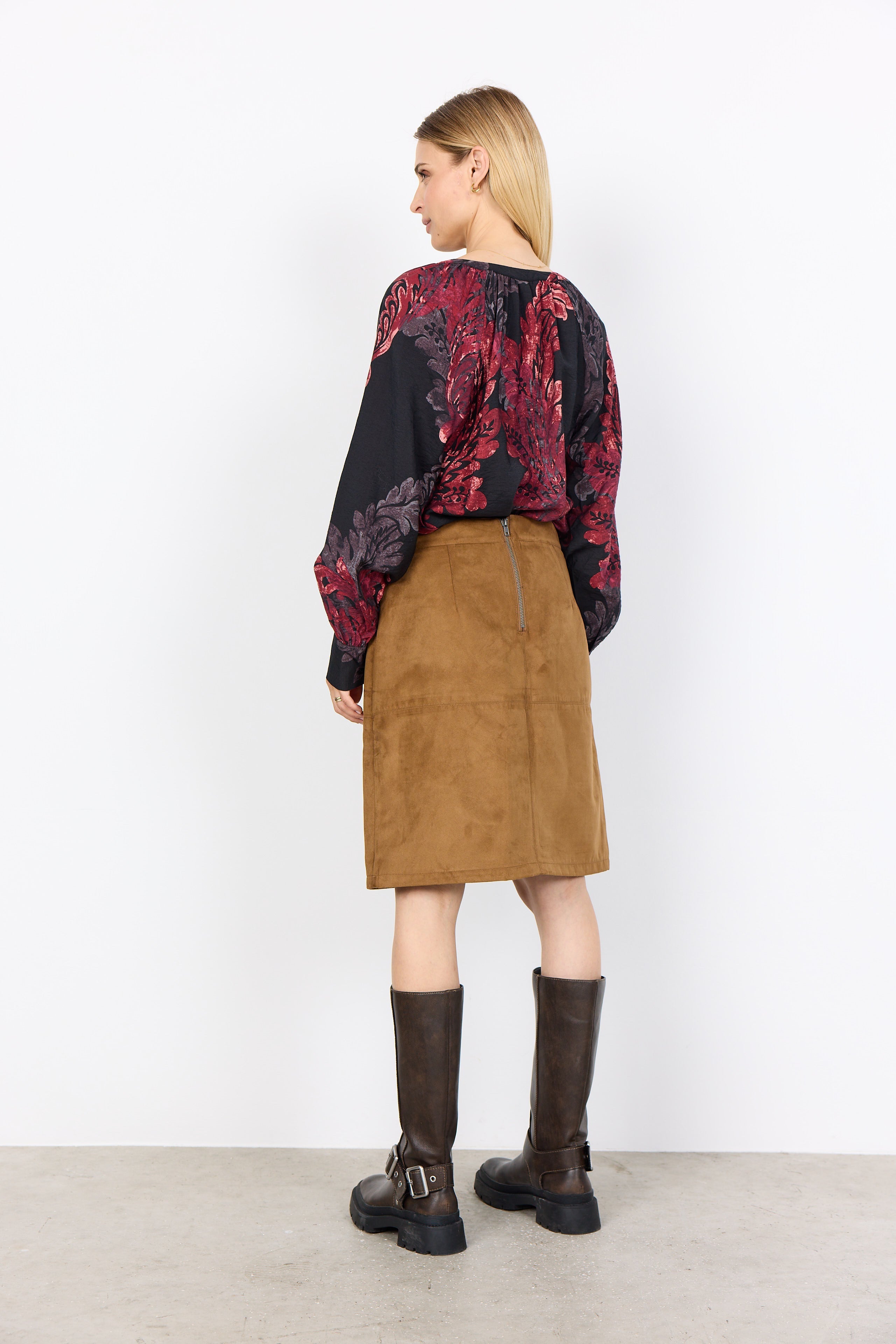 Blouse Chemisier Imprimé Floral Col en V