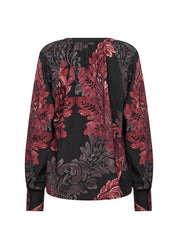 Blouse Chemisier Imprimé Floral Col en V