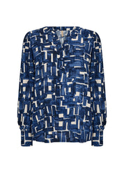 Top Style Chemisier Col en V Imprimée
