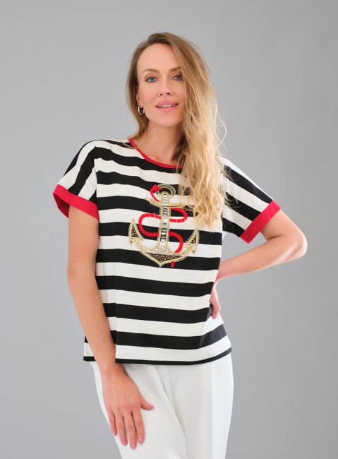 Chandail Rayé Avec Encre