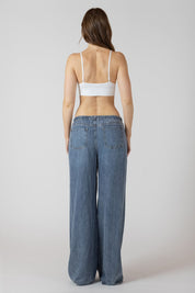 Jean Décontracté à Taille Élastique et Cordon