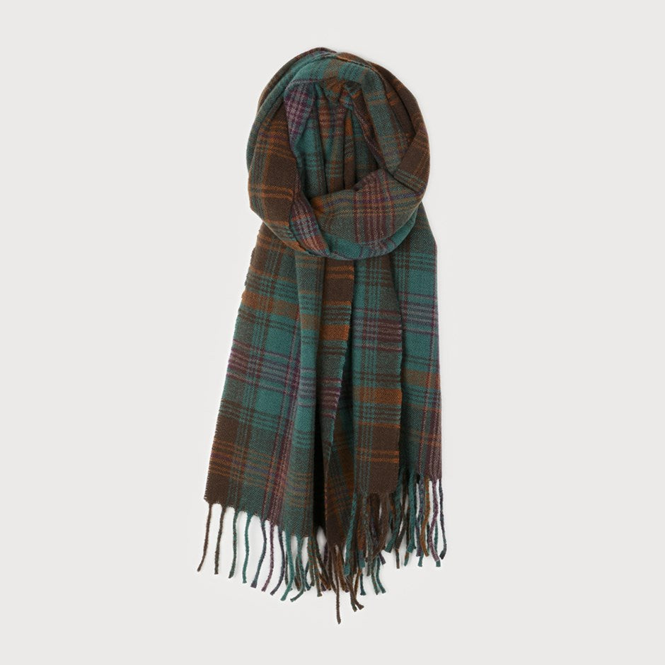 Foulard à Carreaux d’Automne Vert Caracol, vue du produit