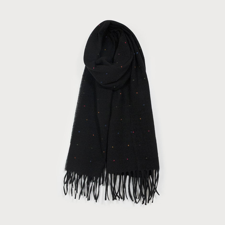 Foulard à Petits Pois Colorés Noir Caracol, vue du produit
