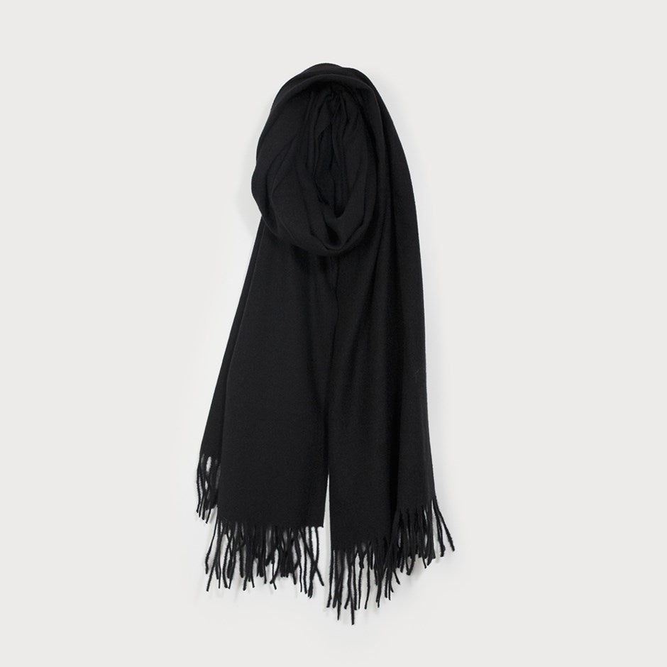 Foulard Uni Doux et Chaud Noir Caracol, vue du produit