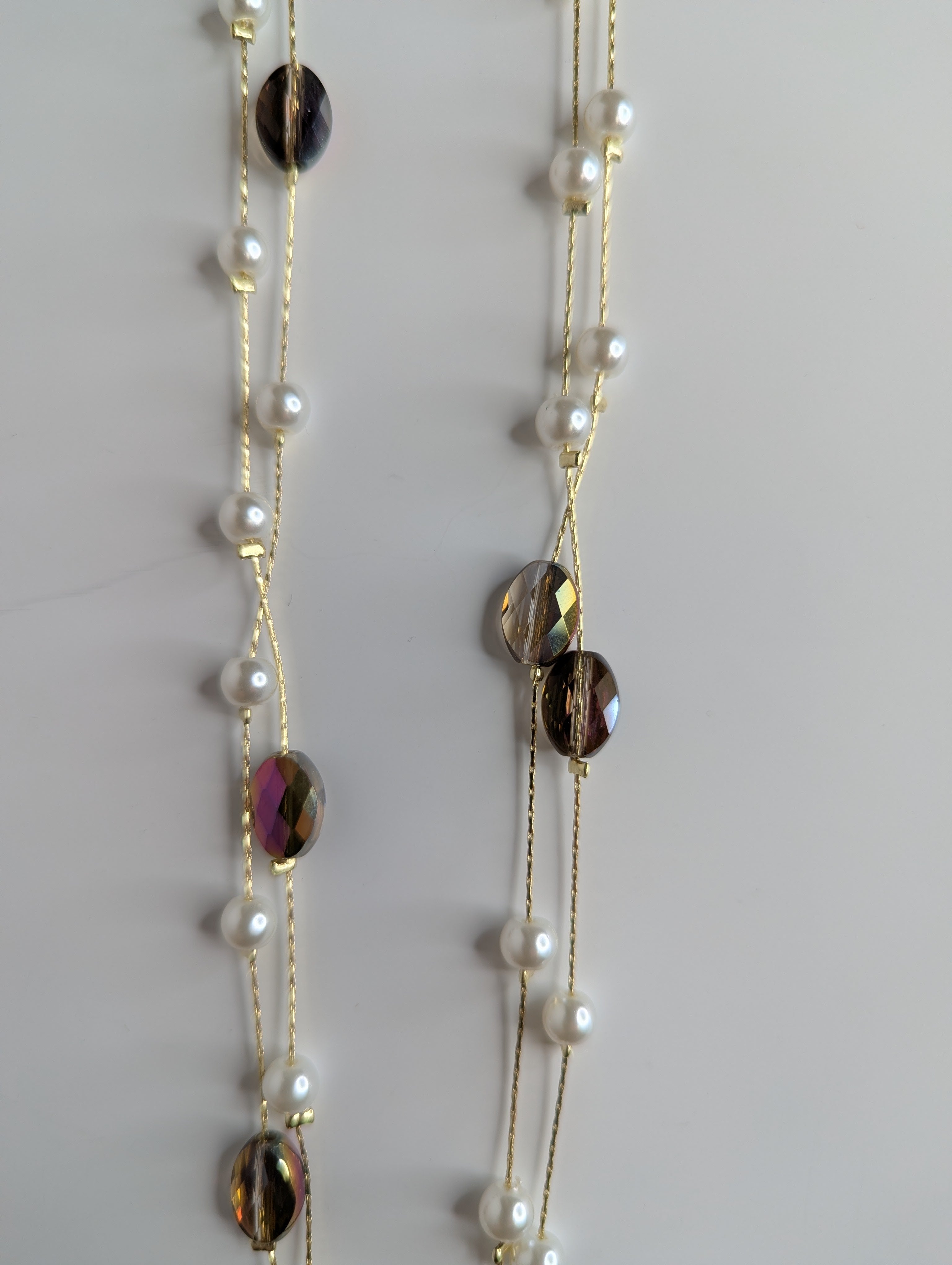 Collier Long Or avec Perle