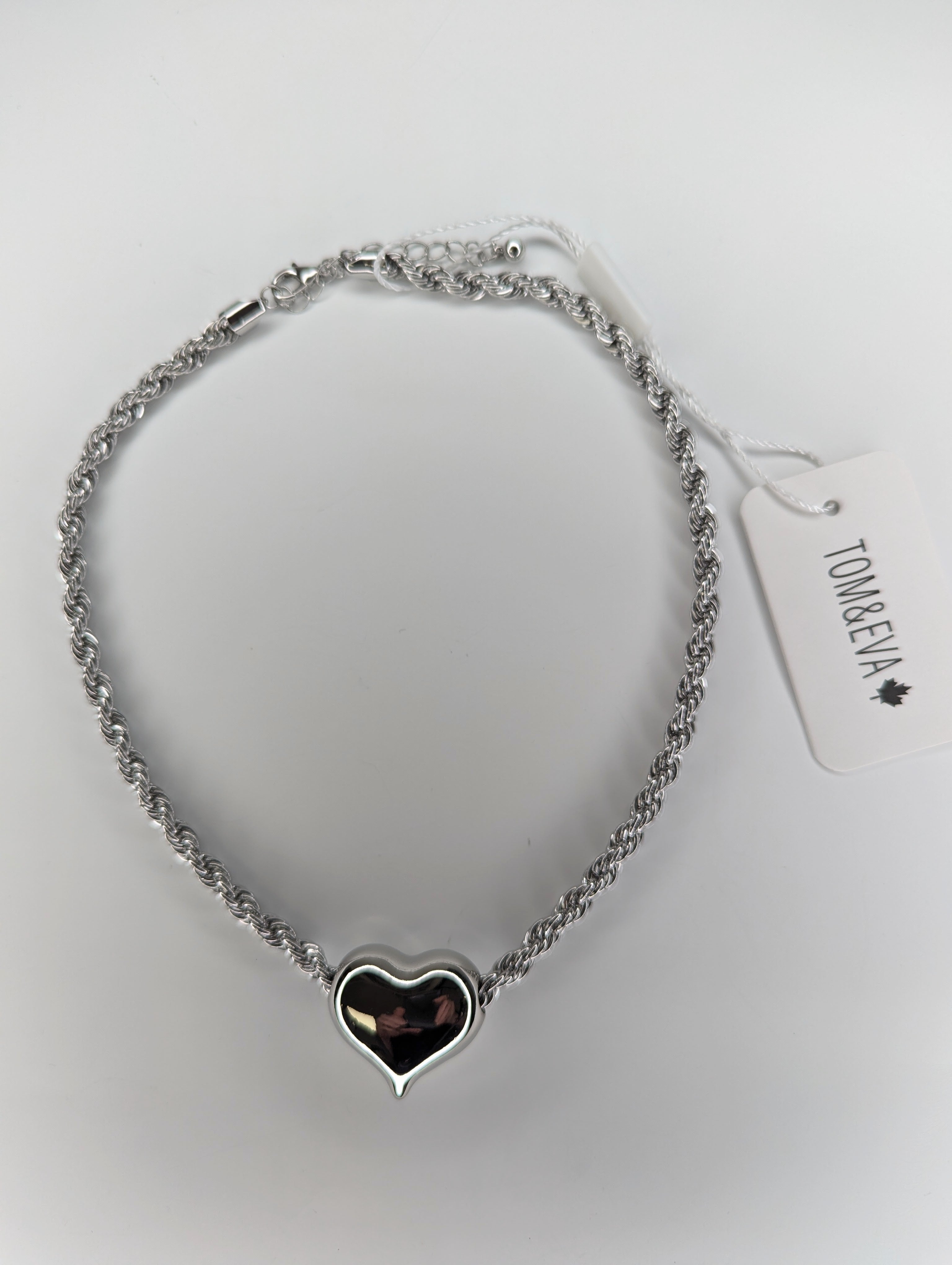 Collier avec Coeur Silver