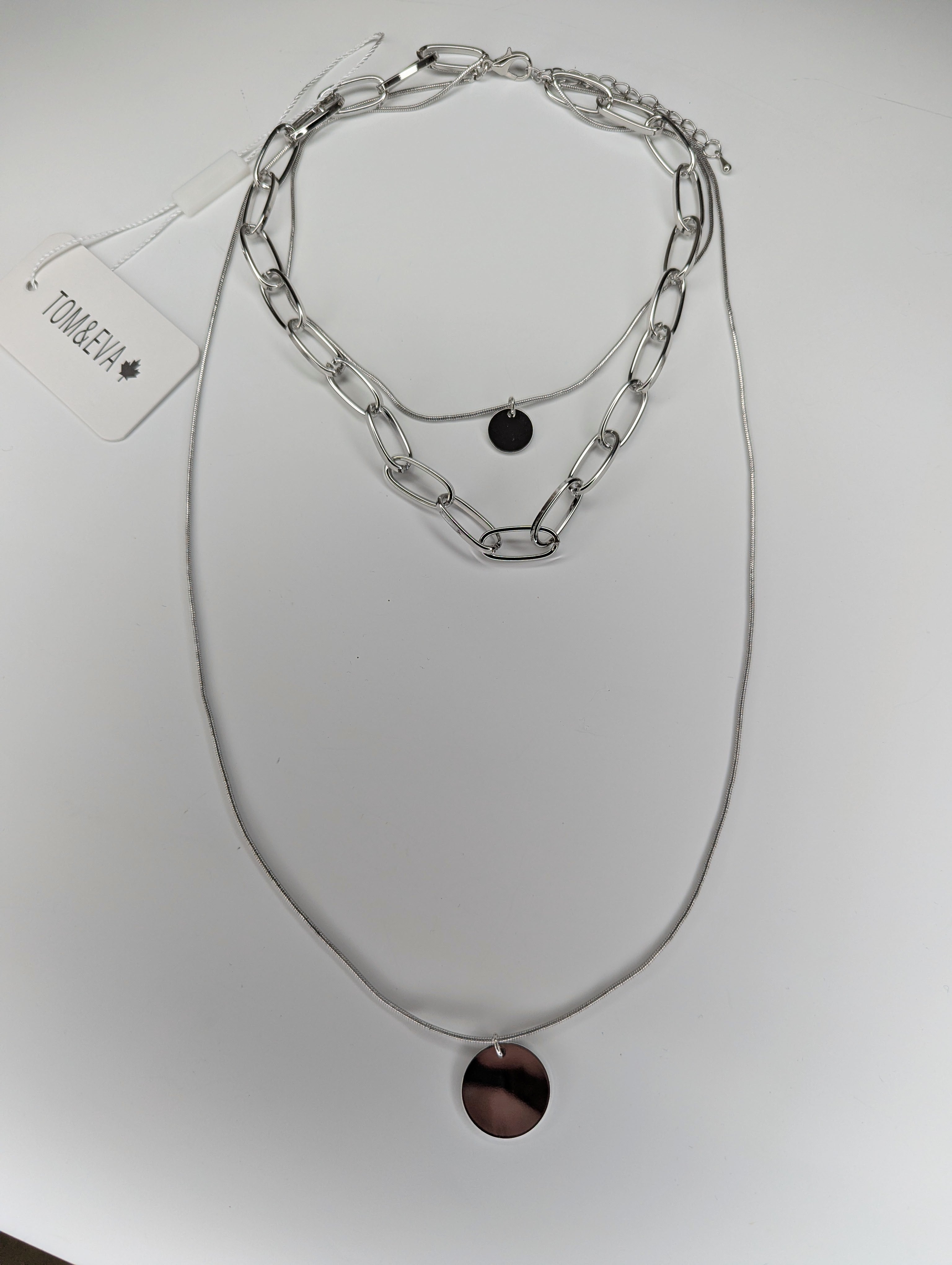 Collier 3 Rang Silver