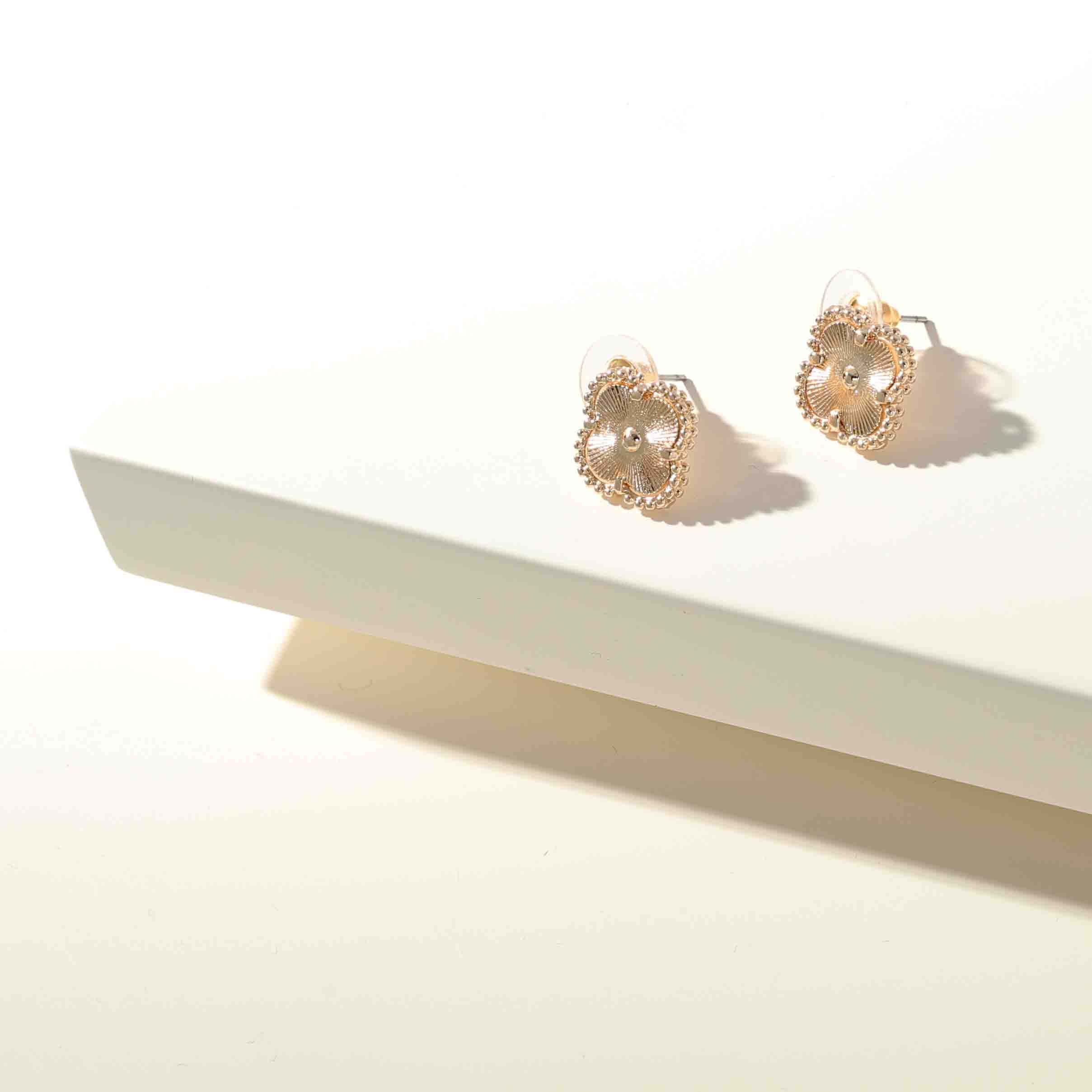 Boucles d'oreilles Treffles à 4 Feuilles