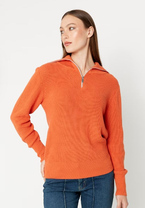 Tricot Col Zip