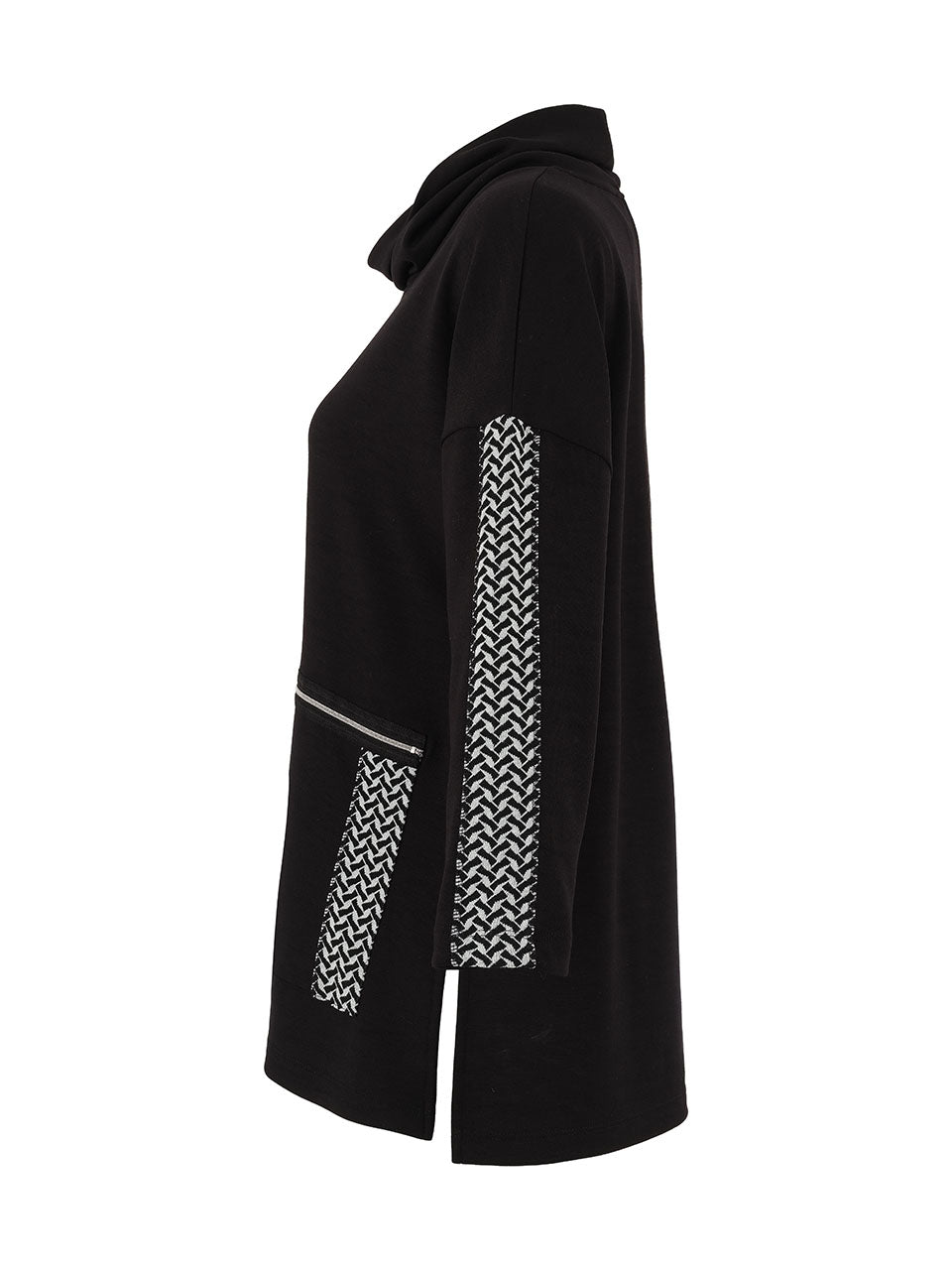 Chandail Tunique Oversize Poche à l'Avant