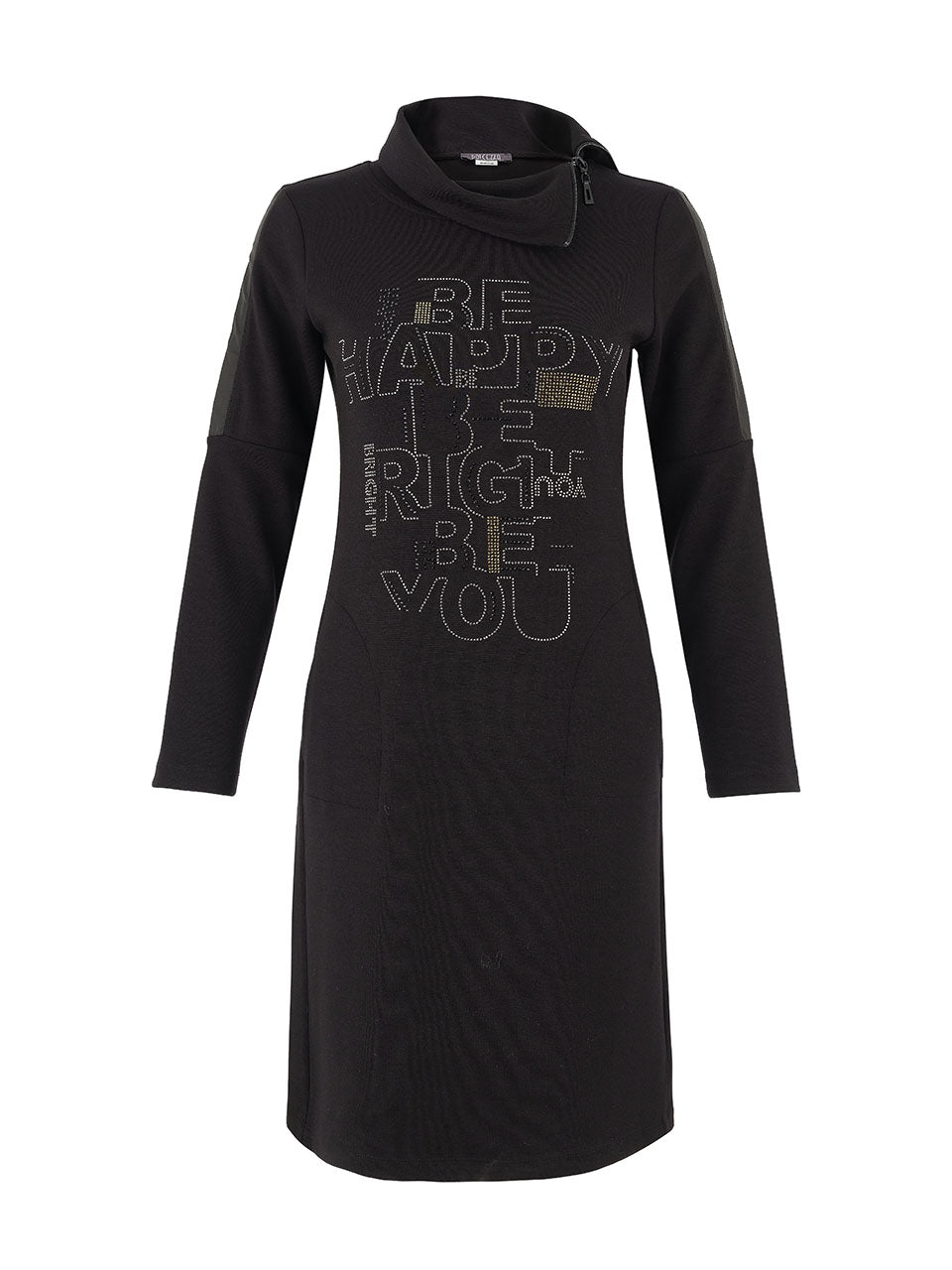 Robe Coton Modal Col Asymétrique