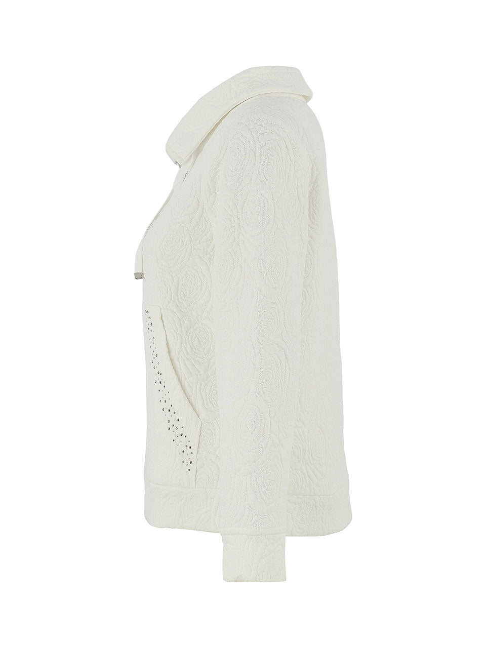 Veste Texturée à Fermeture Éclair