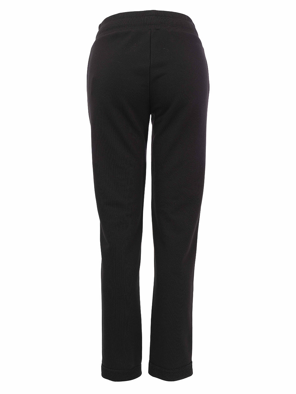Pantalon noir à enfiler avec cordon et motifs étoilés dorés et blancs Dolcezza