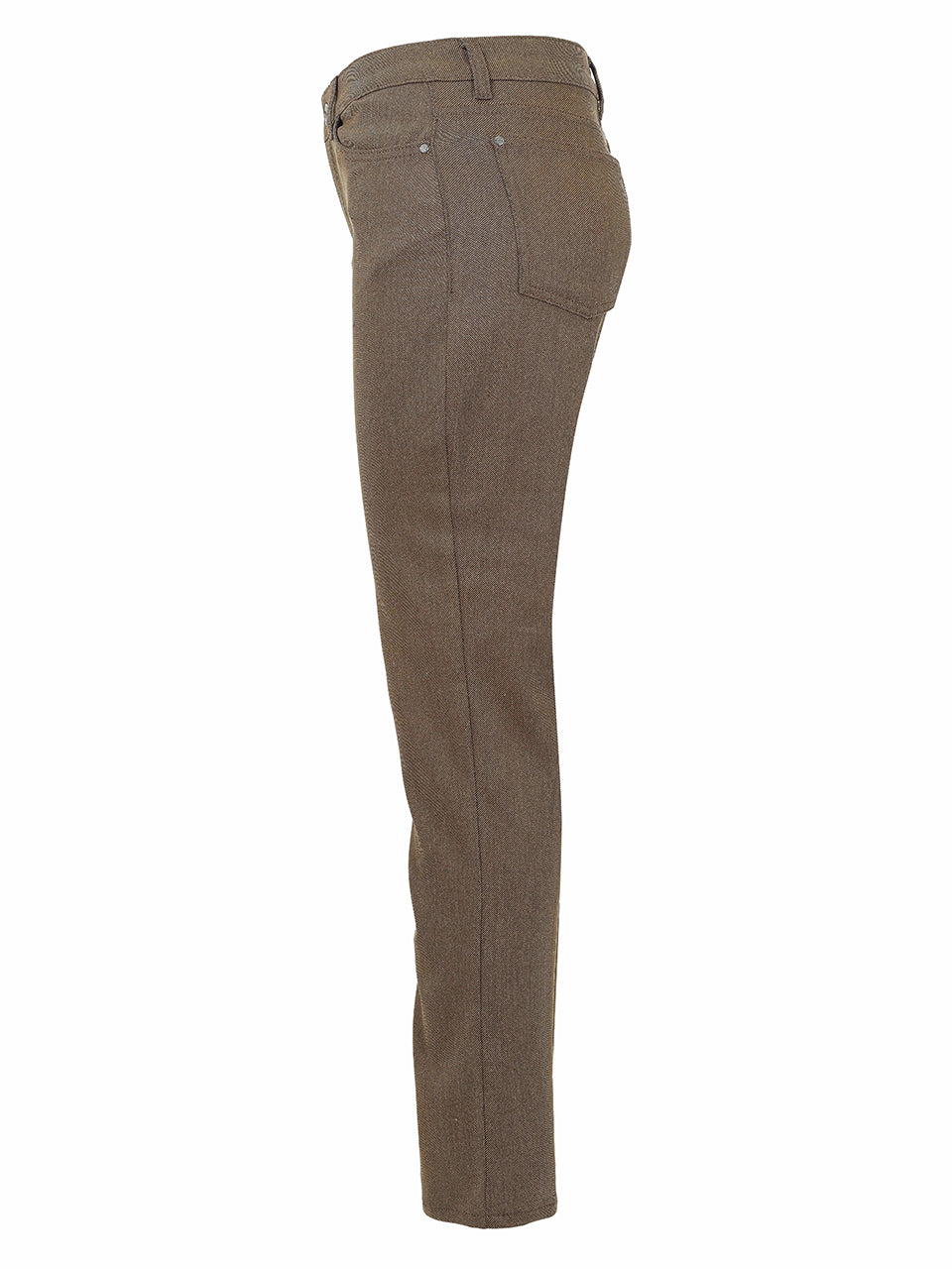 Pantalon brun Dolcezza style 76235, vue de côté
