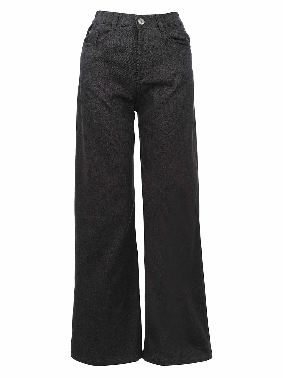 Pantalon charbon à jambe large avec poches et passants de ceinture Dolcezza