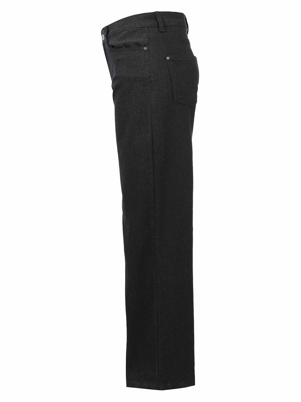 Pantalon charbon à jambe large avec poches et passants de ceinture Dolcezza