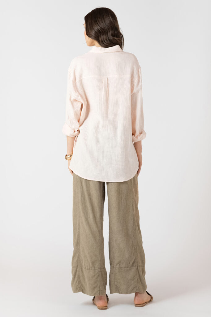 Blouse Texturée Boutonnée