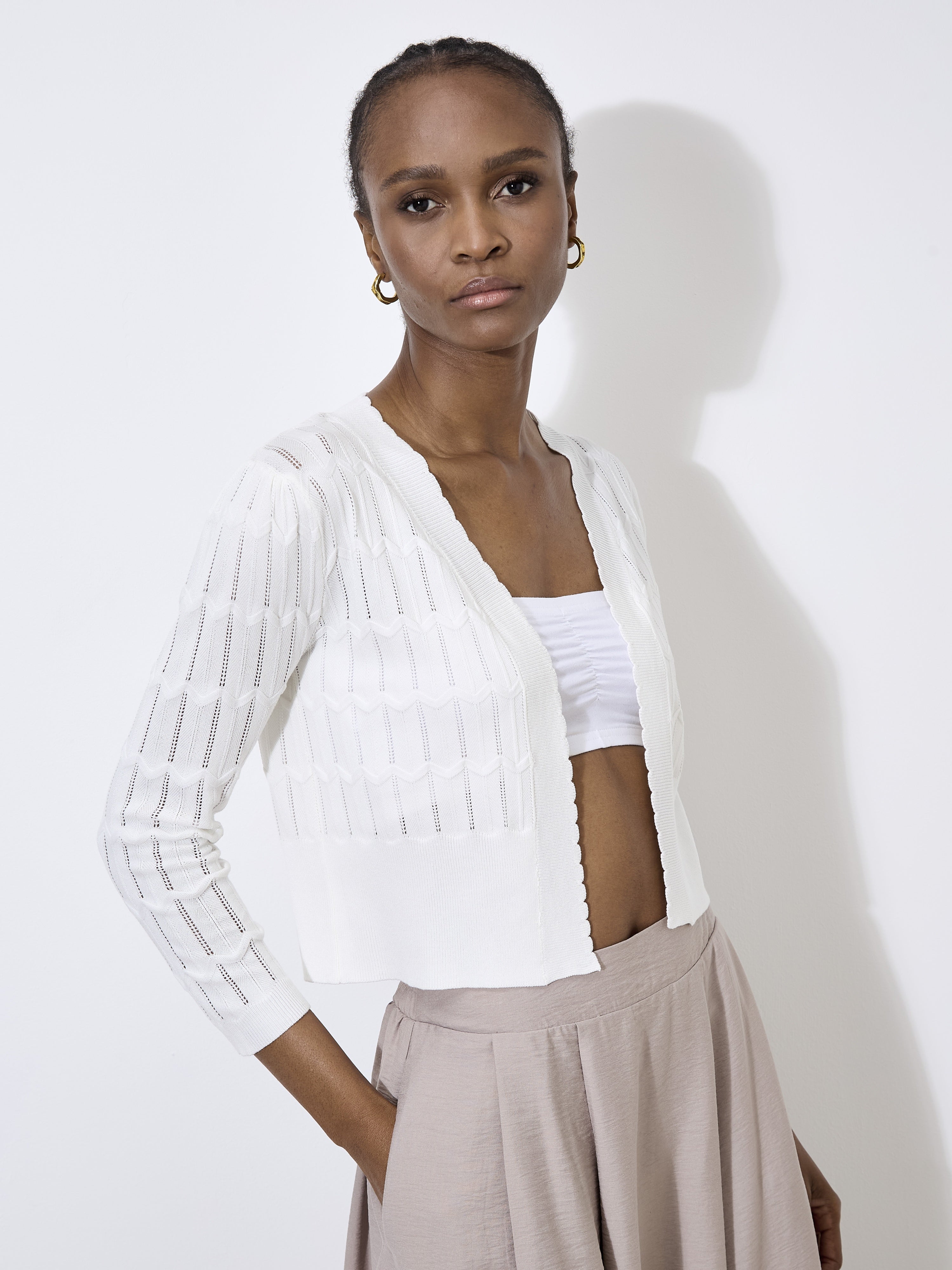 Boléro Tricot Pointelle