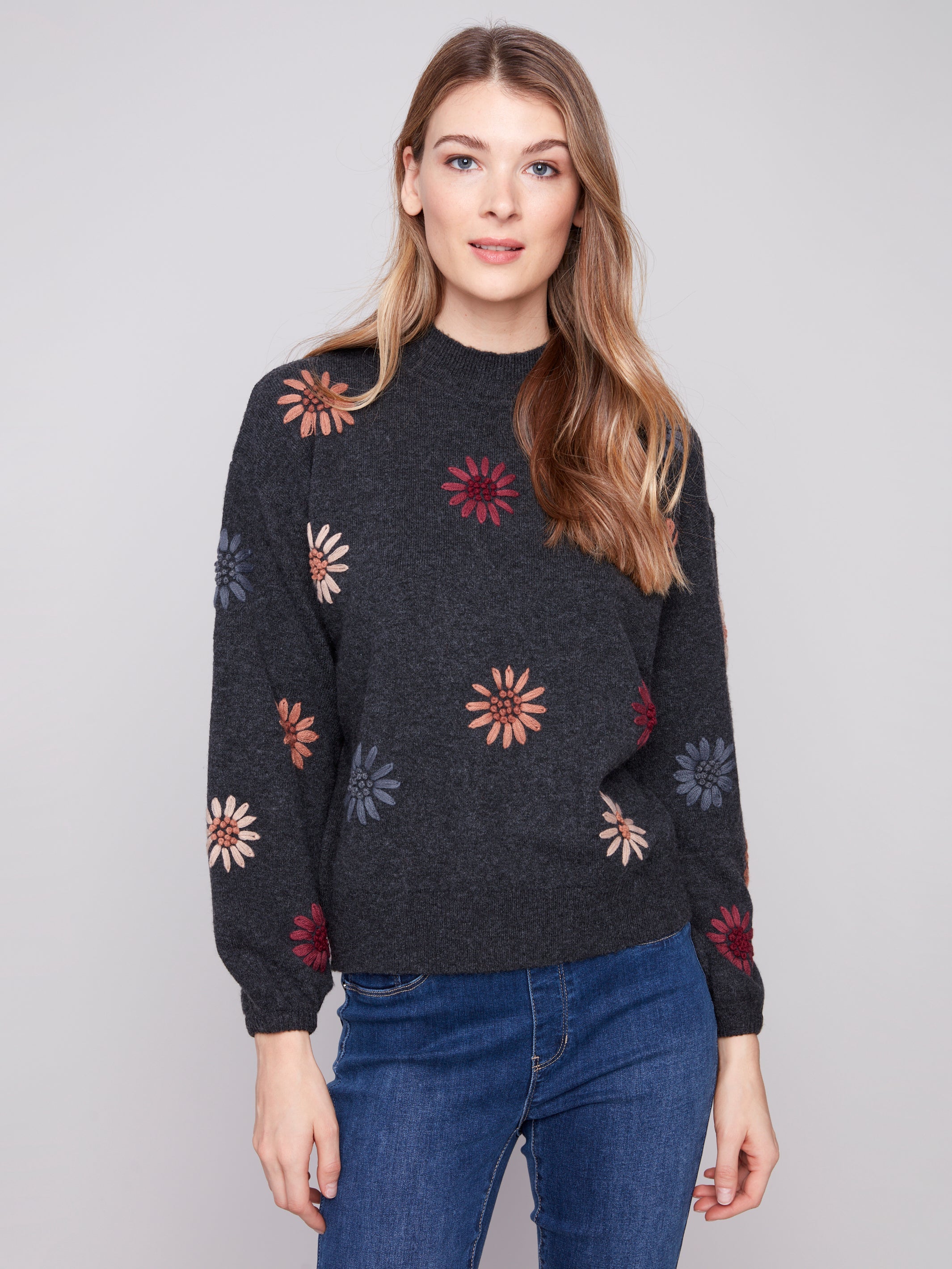 Chandail Tricot Fleurs