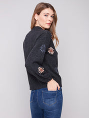 Chandail Tricot Fleurs