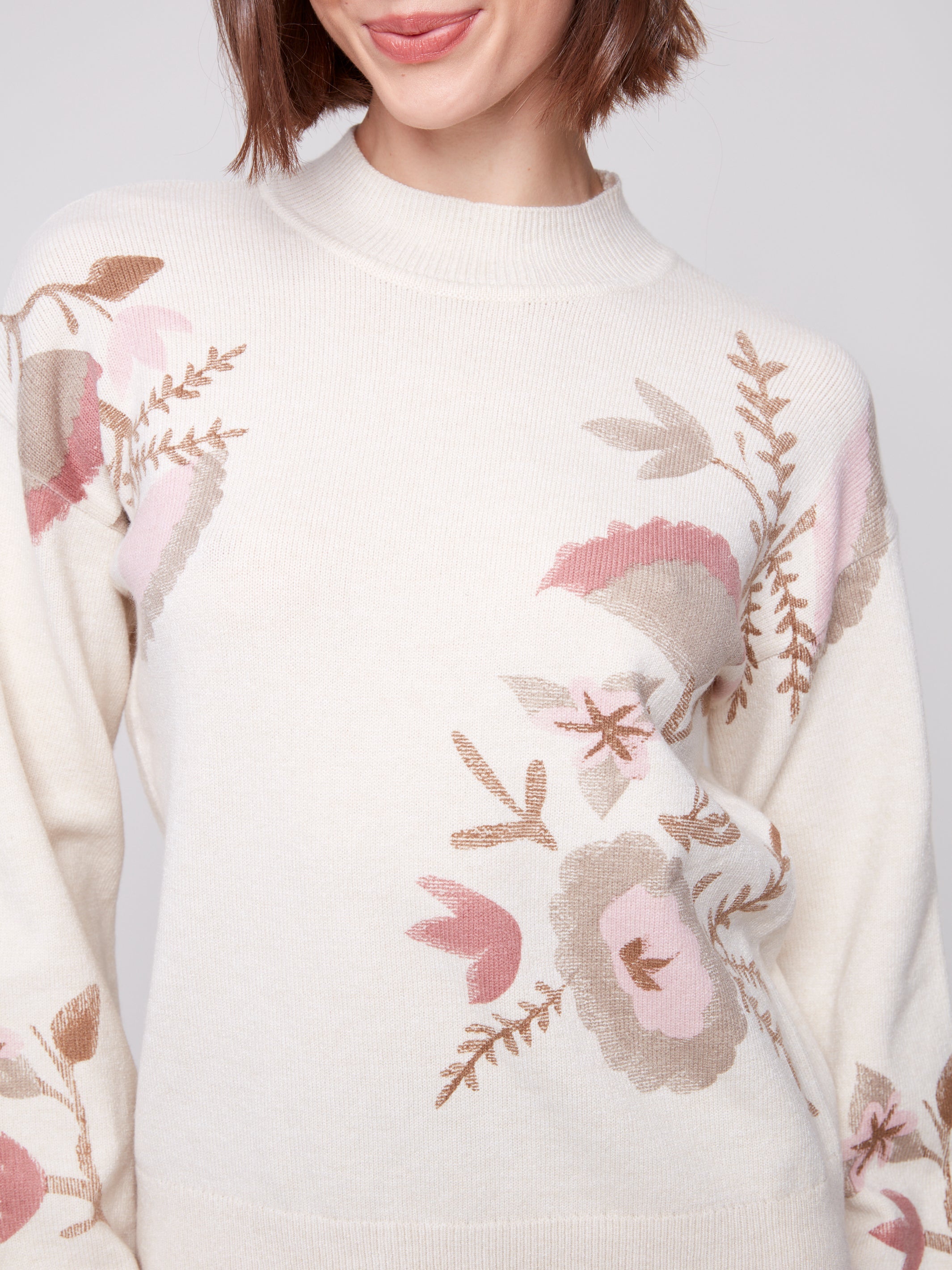 Chandail Tricot Fleurs