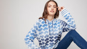 Chandail Tricot Capuchon Coeurs